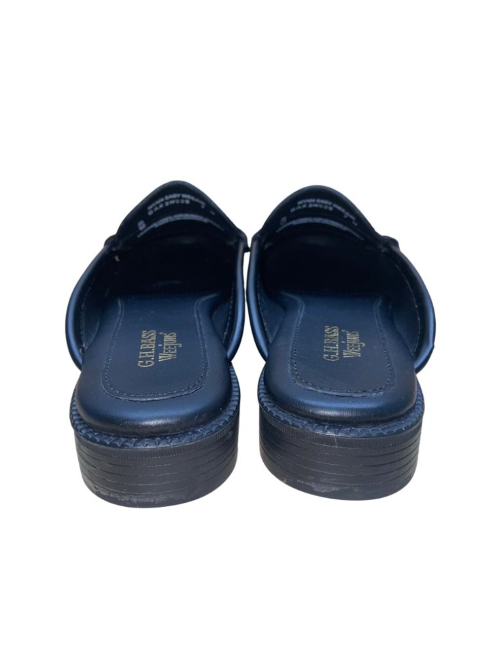G.H. Bass Men’s Black Leather Wynn Easy Weejun Slip-On Loafers Size 7M - Picture 7 of 9